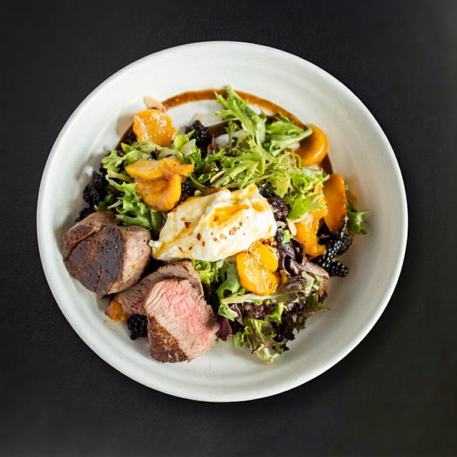 Blackberry Peach & Steak.